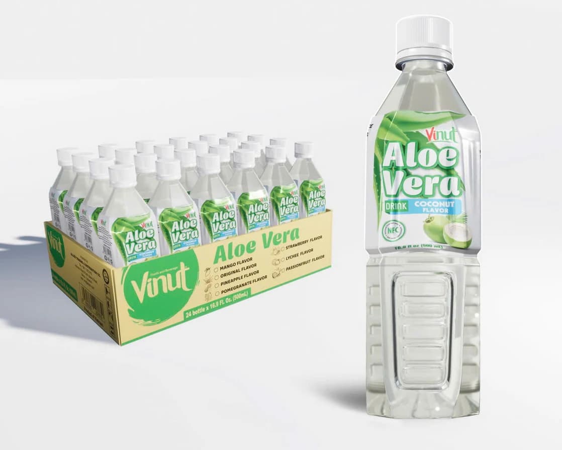 VINUT مشروبات الألوفيرا — جوز الهند، 500 مل