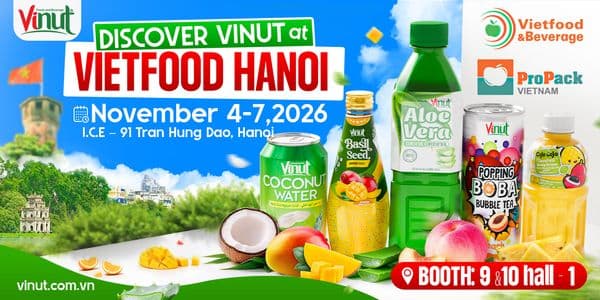 Vinut at Vietfood & Beverage – ProPack Hanoi 2026