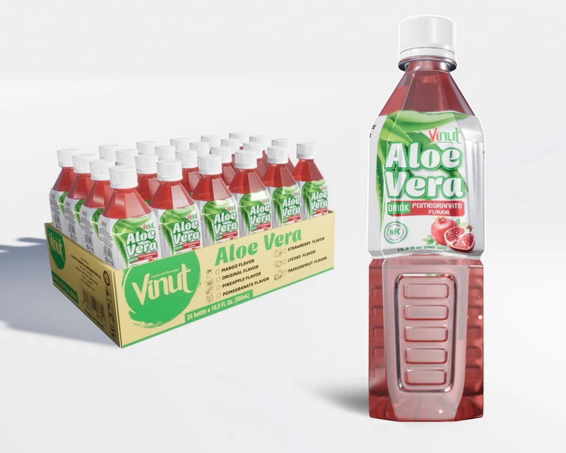 VINUT مشروبات الألوفيرا — الرمان، 500 مل