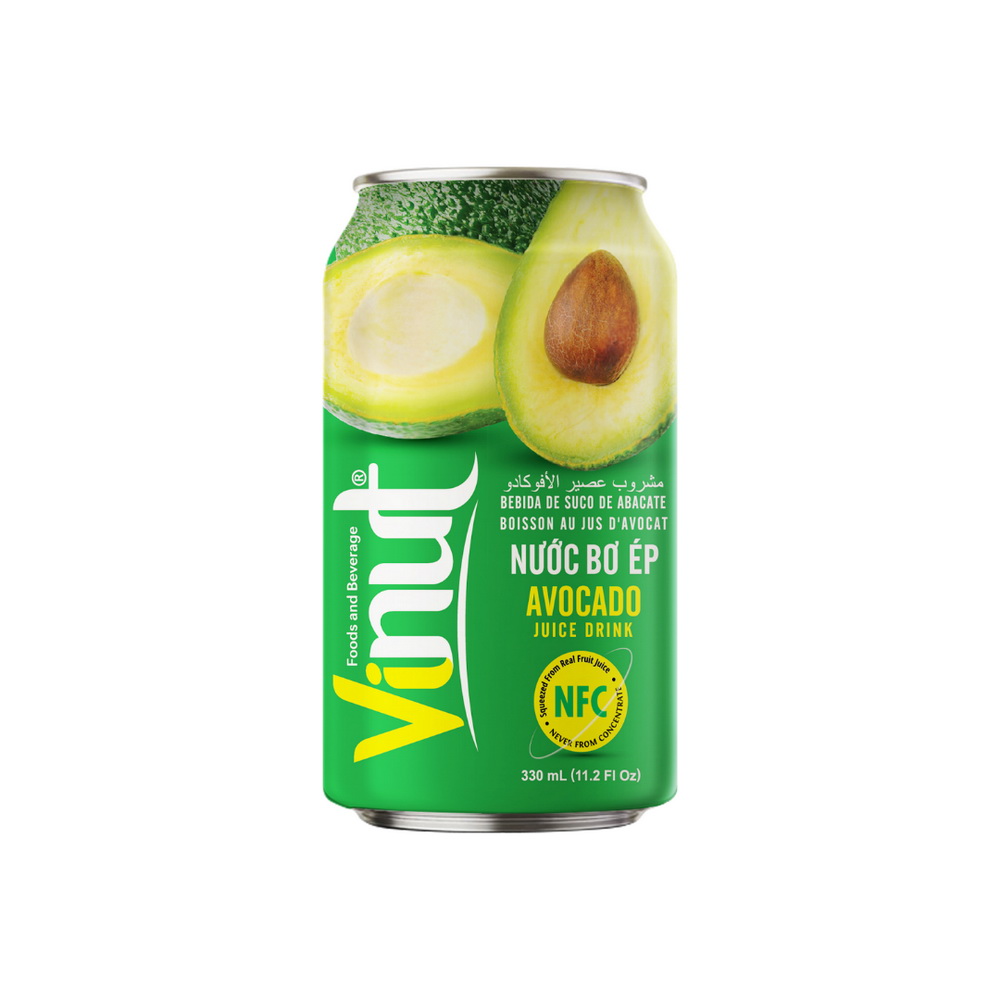 055_Avocado-Can-330ml-1.jpg VINUT Avocado Juice Drink, 11.1 fl oz (330 mL) Can - Image 1