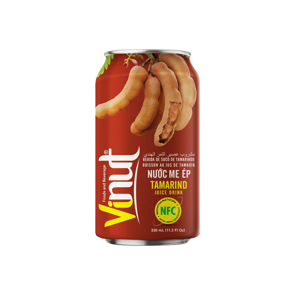 074_Tamarind-Can-330ml-1.jpg VINUT Tamarind Juice Drink, 11.1 fl oz (330 mL) Can - Image 1