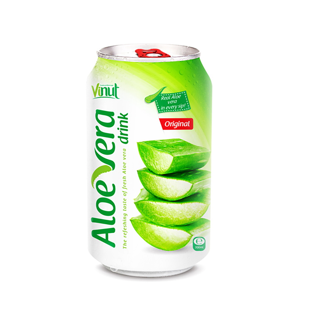 078_Original-Aloe-Vera-Can-330ml-1.jpg Vinut Aloe Vera Drink, Original, 11.2 fl oz (330 mL) Can, Made with Real Aloe Vera - Image 1
