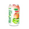 Vinut Aloe Vera Drink, Peach Flavor, 11.2 fl oz (330 mL) Can, Made with Real Aloe Vera - Image 1