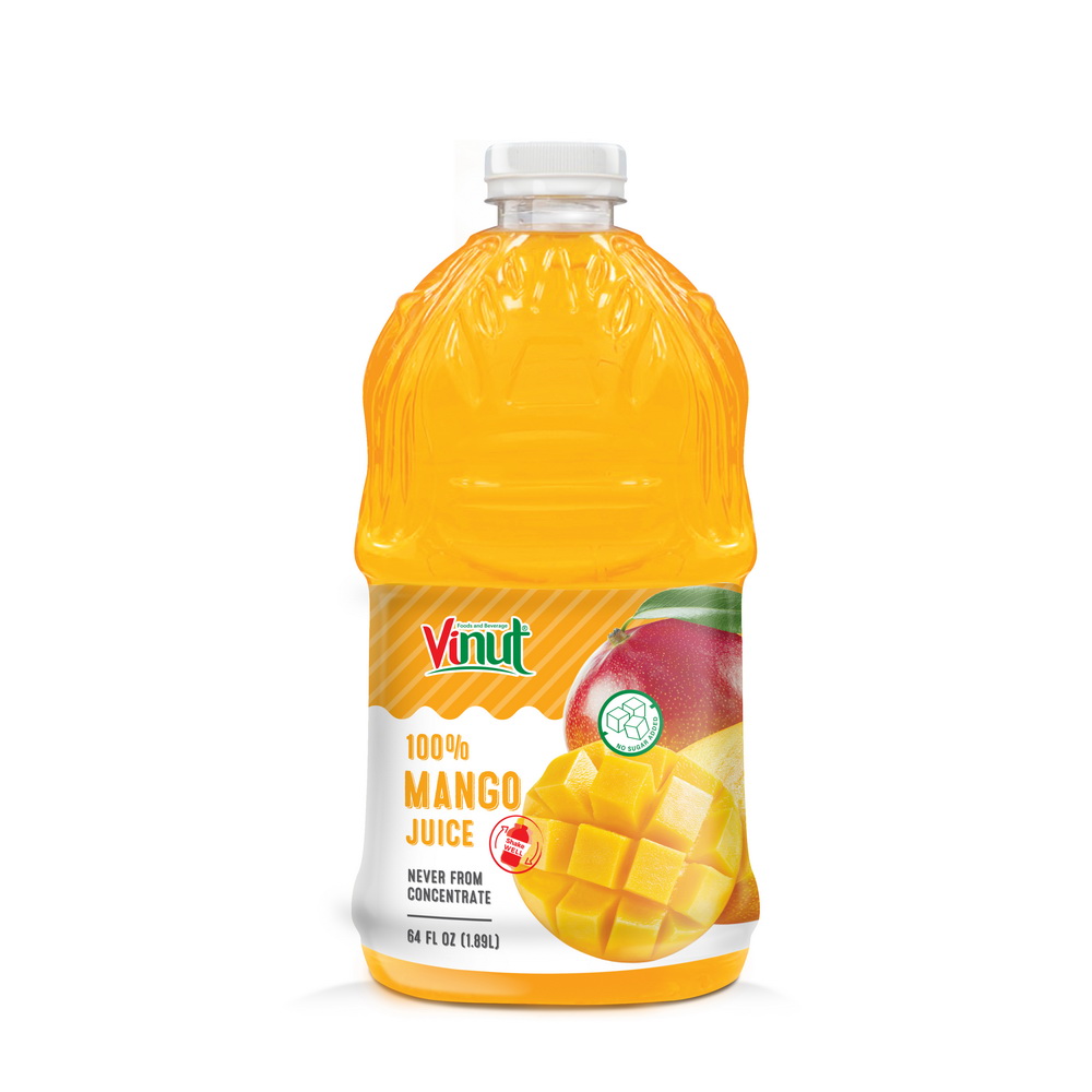 1.89L_Mango Vinut 100% Mango Juice, Never From Concentrate, PET Bottle, 64 fl oz 1.89 L - Image 1