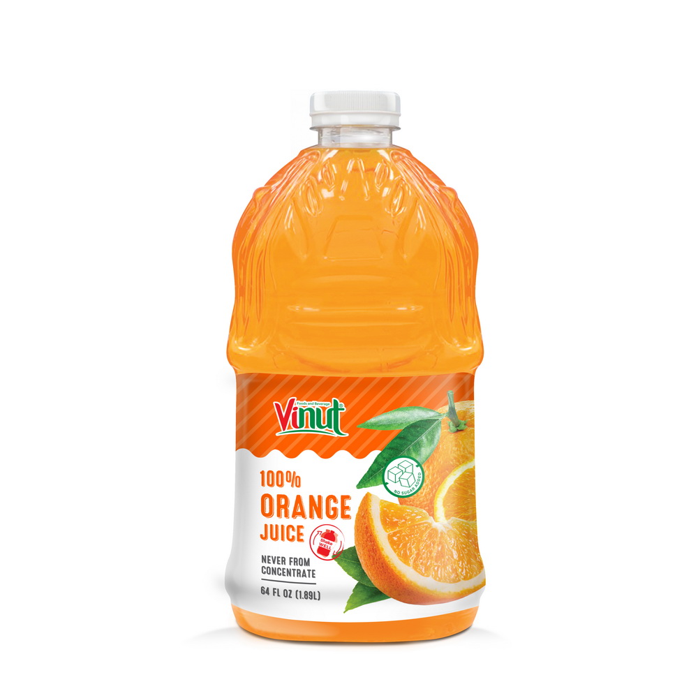 1.89L_Orange Vinut 100% Orange Juice, Never From Concentrate, PET Bottle, 64 fl oz 1.89 L - Image 1