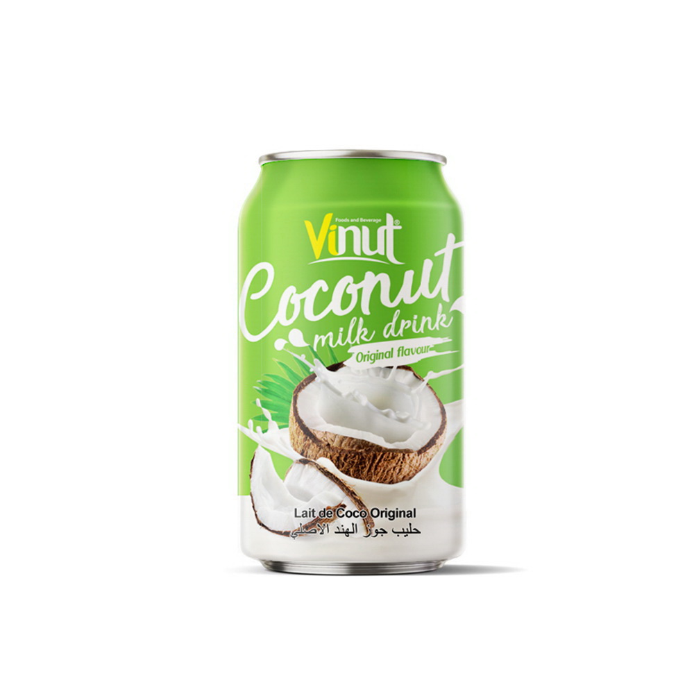 101_330ml-Canned-Vinut-Coconut-Milk-Original-1-1.jpg Vinut Coconut Milk Drink, Original Flavour, Can, (330 mL) - Image 1