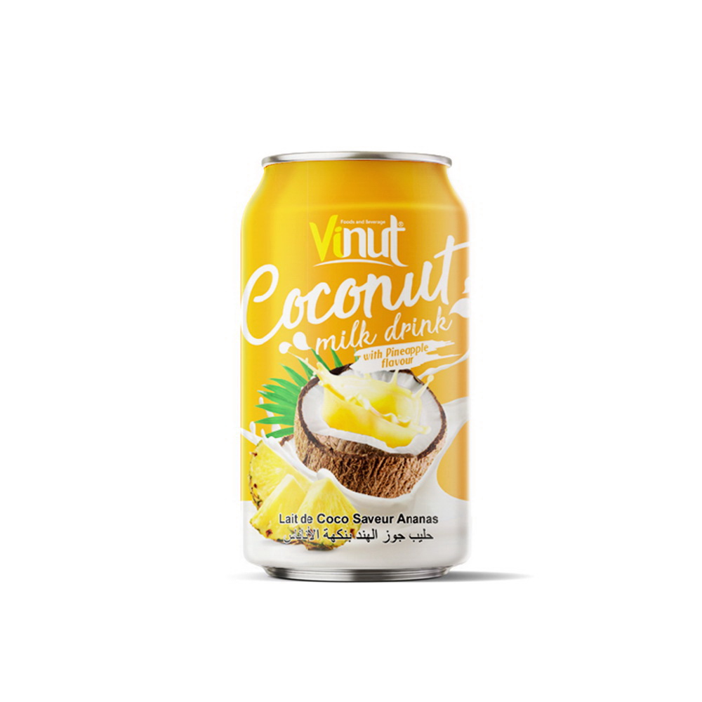102_330ml-Canned-Vinut-Coconut-Milk-Pineaple-1-1.jpg Vinut Coconut Milk Drink, Pineapple Flavour, Can, (330 mL) - Image 1