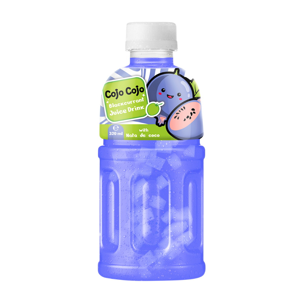 126_Blackcurrant-Cojo-Cojo-PET-Bottle-320ml-1.jpg Vinut Blackcurrant Juice Drink, With Nata De Coco, PET Bottle, (320 mL) - Image 1