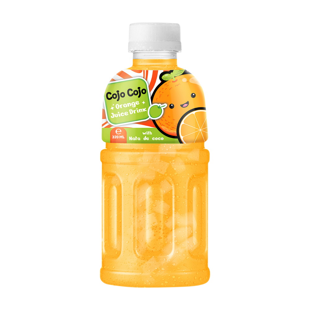 134_Orange-Cojo-Cojo-PET-Bottle-320ml-1.jpg Vinut Orange Juice Drink, With Nata De Coco, PET Bottle, (320 mL) - Image 1
