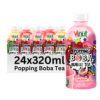 Vinut Lychee Popping Boba Bubble Tea, PET Bottle, 10.8 fl oz (320 mL) - Image 1