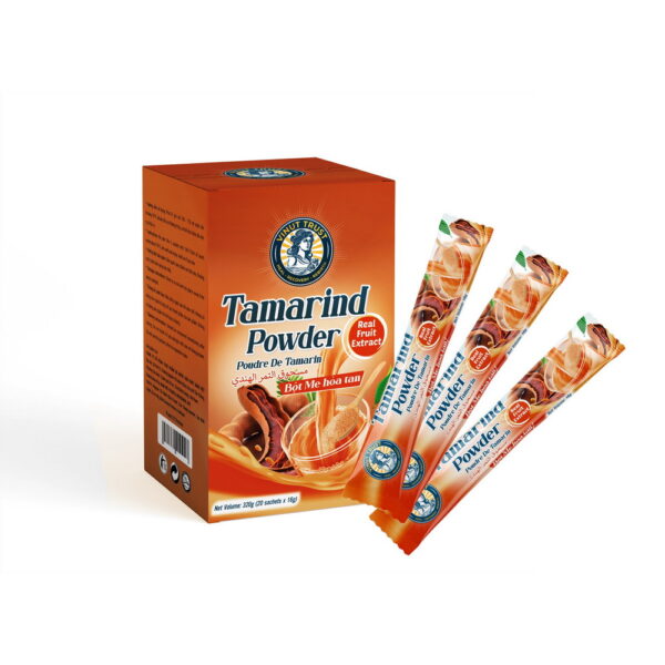 JOY Tamarind Powder, Real Fruit Extract, Bột Me Hòa Tan, Box (20 Sachets x 16g), (320g)