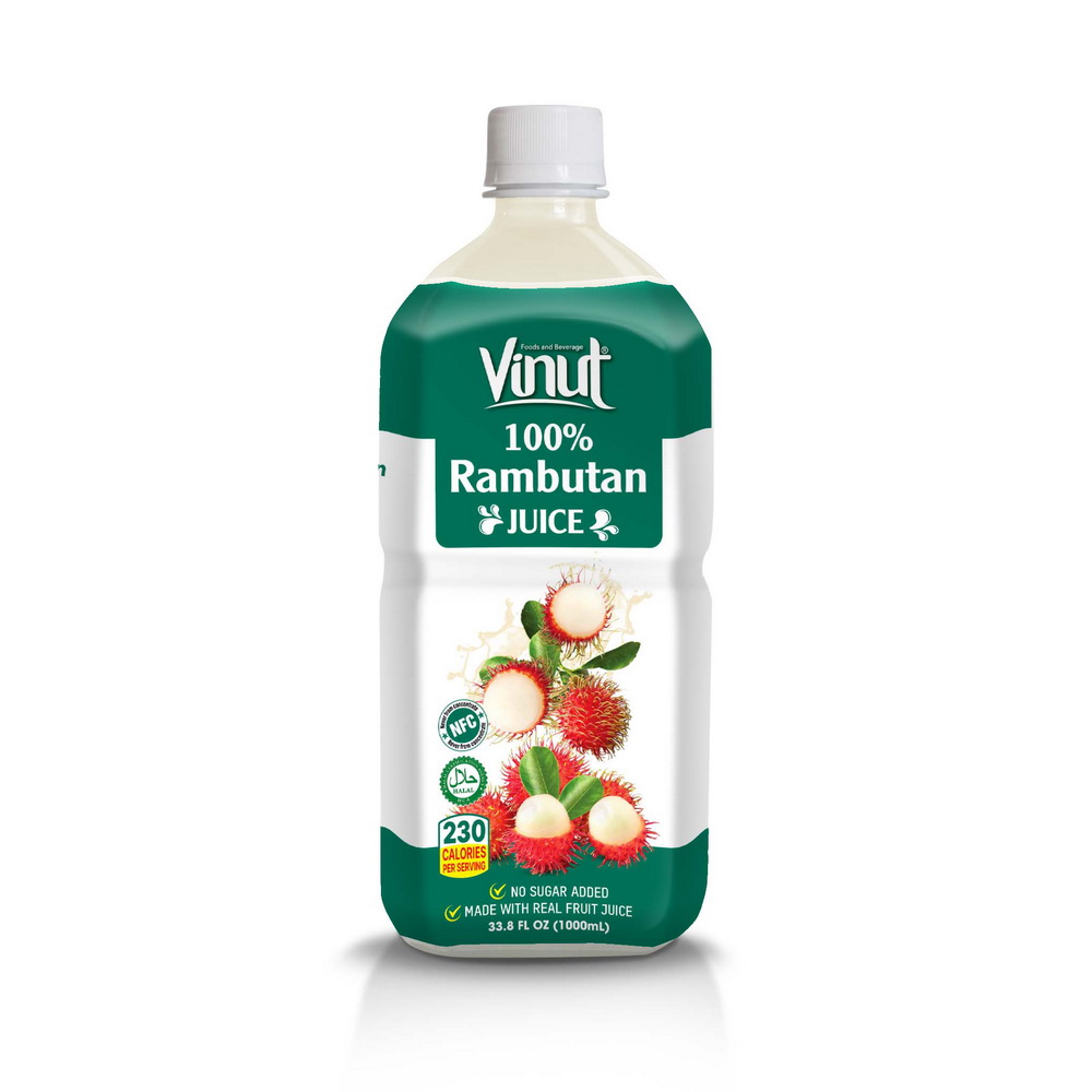 1L_Rambutan Vinut 100% Rambutan Juice, NFC, No Sugar Added, PET Bottle, 33.8 fl oz 1000 mL - Image 1
